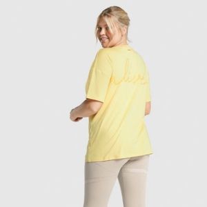 Gymshark Whitney Simmons Oversized Tshirt in Pollen